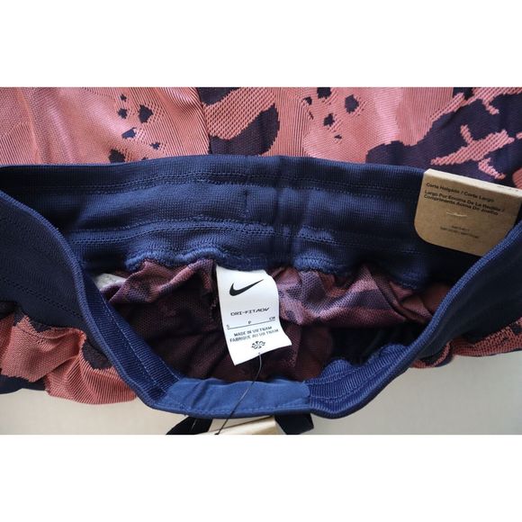 Nike DX0329-410 Men's Sz S Navy/Sea Coral Dri-Fit ADV 8" Basketball Shorts - Picture 3 of 11